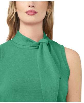 Women's Tie Neck Tank Sweater