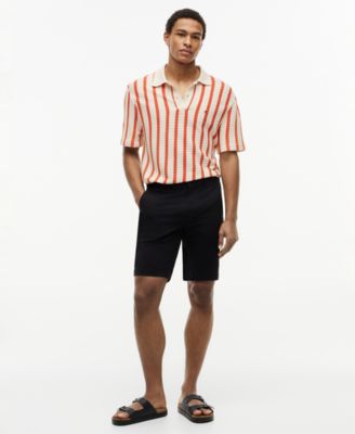 Men's Open Knit Regular-Fit Polo Shirt