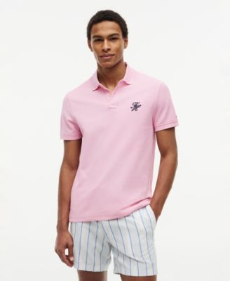 Men's Short-Sleeve Script Logo Polo Shirt