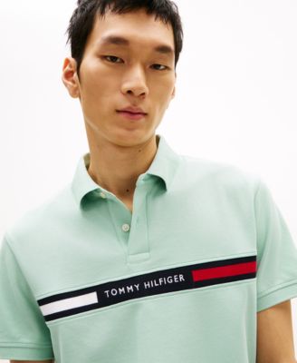 Men's Classic-Fit Embroidered Chest Insert Polo Shirt