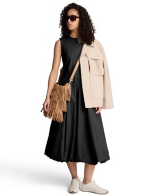 Women's Bubble Hem Midi Dress