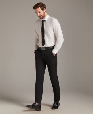 Men's Diamond Dobby Spread Collar Dress Shirt