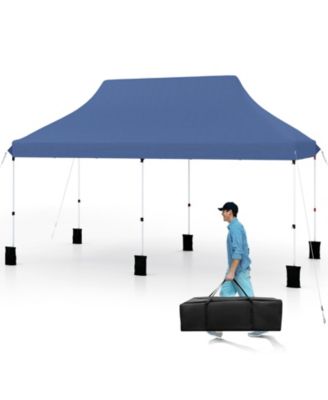 10x20 ft Foldable Pop-Up Canopy Tent with Carry Bag for Outdoor Use