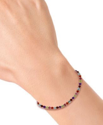 Multi-Gemstone (5-1/20 ct. t.w.) Bracelet in 14k Yellow Gold