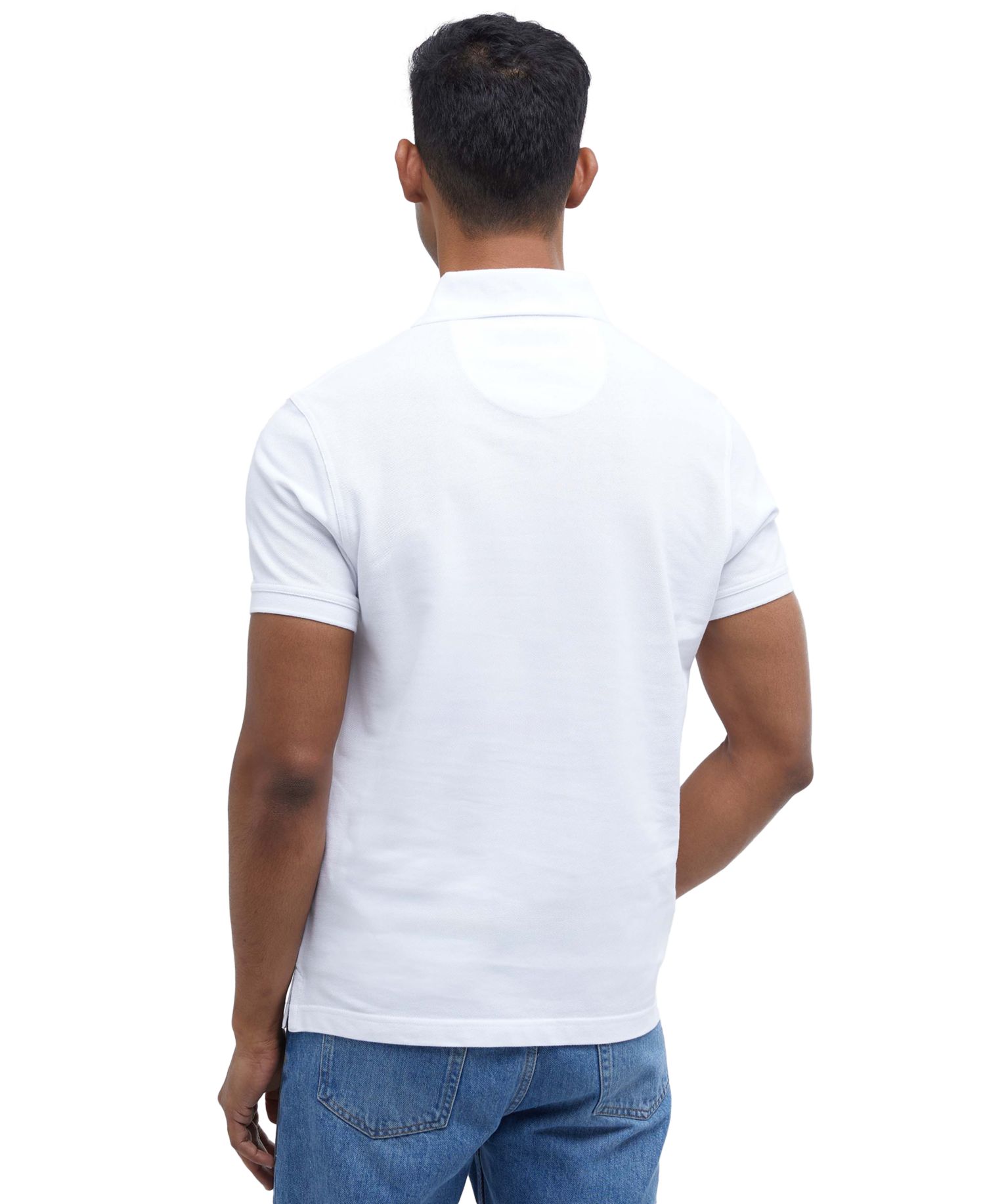 Men's Tartan Pique Short-Sleeve Polo Shirt