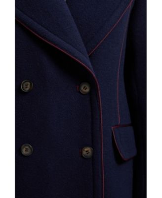 Women's Tailored Padded Lined Midi Coat