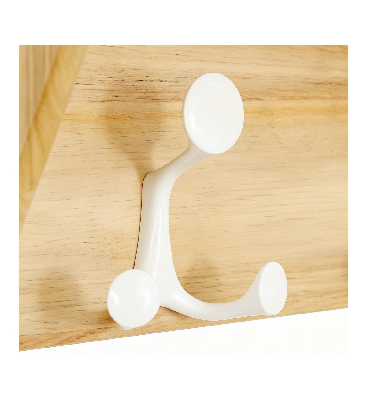 Yigii Lightweight Hardwood Coat Rack with 5 Hooks for Entryways