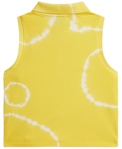 Детские Polo Ralph Lauren Girls' 7-16 Tie-Dye Stretch Mesh Boxy Polo Shirt