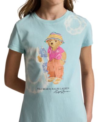 Girls' 7-16 Tie-Dye Polo Bear Cotton Jersey Dress