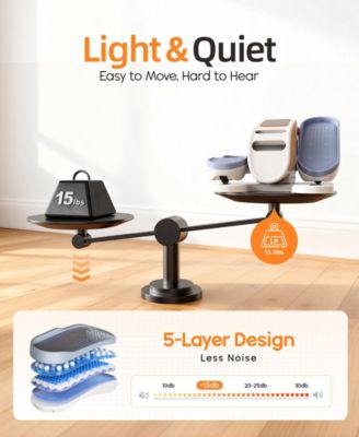 Under Desk Elliptical Machine Pedal Exerciser 12 Speeds with Remote & Resistance Bands