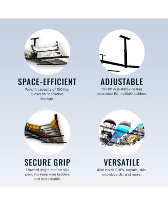 Hi-Port 2 | Ladder Adjustable Ceiling Storage Rack | | Holds lbs