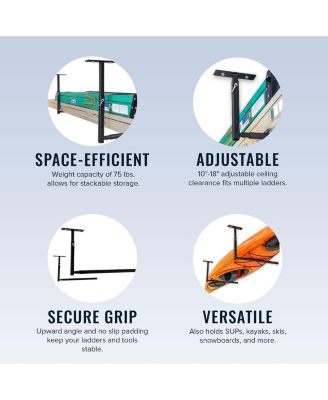 Hi-Port 2 | Ladder Adjustable Ceiling Storage Rack | | Holds lbs