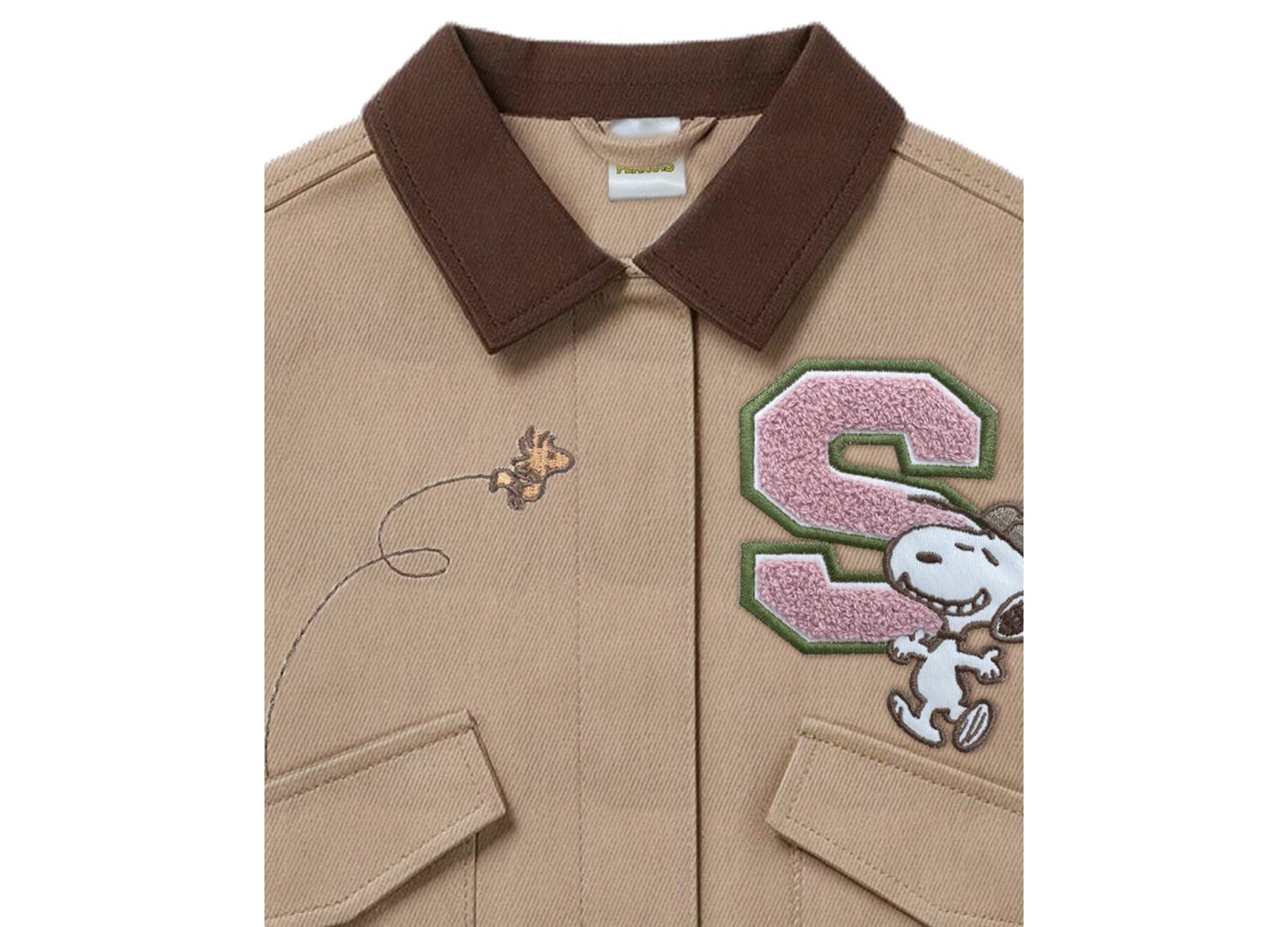 Girls' 7-16 Snoopy Collared Neck Jacket