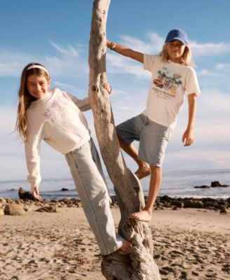 Girls' NYC Floral Crewneck Sweatshirt