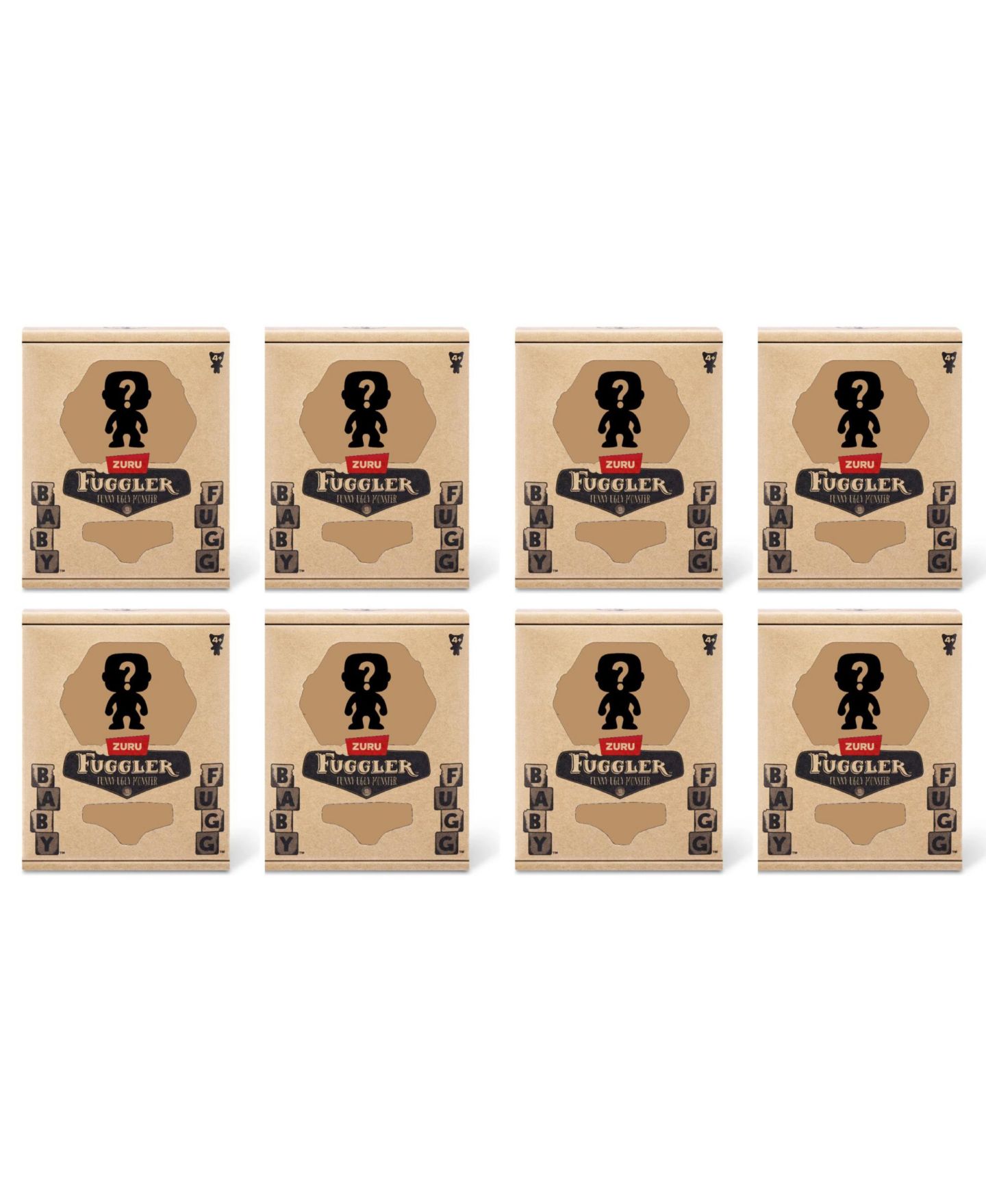 Детские мягкие игрушки Fuggler Baby Fugg Mystery 3.5" Plush Toy, 8-Pack — фото 1