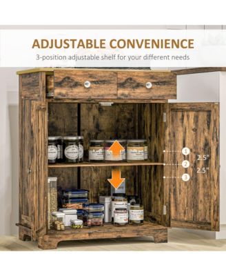 Buffet Cabinet, Bar Cabinet with 2 Drawers,