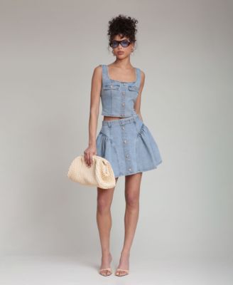 Women's Belted Mini Skirt