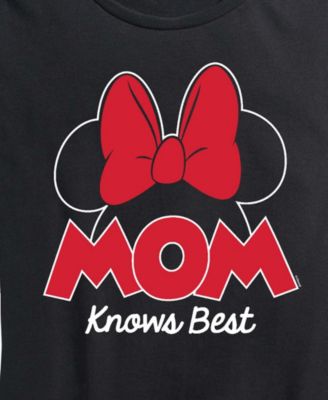Plus Size Disney Mom Knows Best Minnie Short-Sleeve Graphic T-Shirt