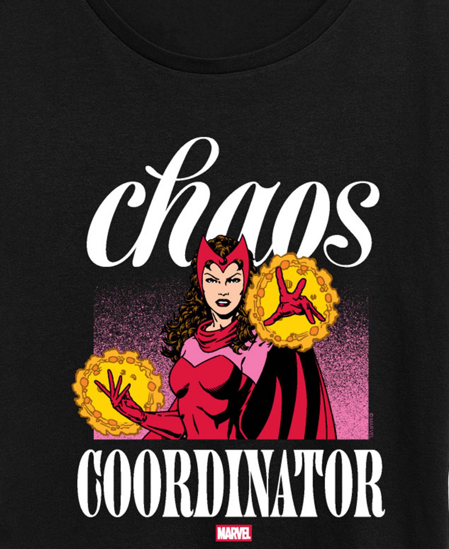 Plus Size Scarlet Witch Chaos Coordinator Short-Sleeve Graphic T-Shirt