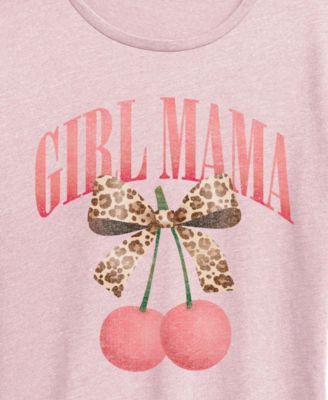 Plus Size Instant Message Girl Mama Cherries Short-Sleeve Graphic T-Shirt