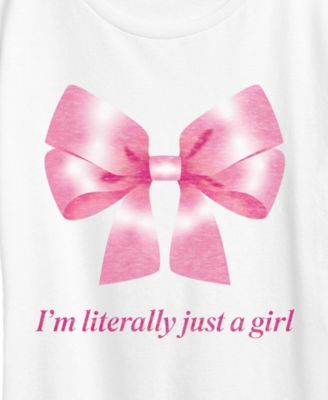 Plus Size Instant Message Literally Just Girl Short-Sleeve Graphic T-Shirt