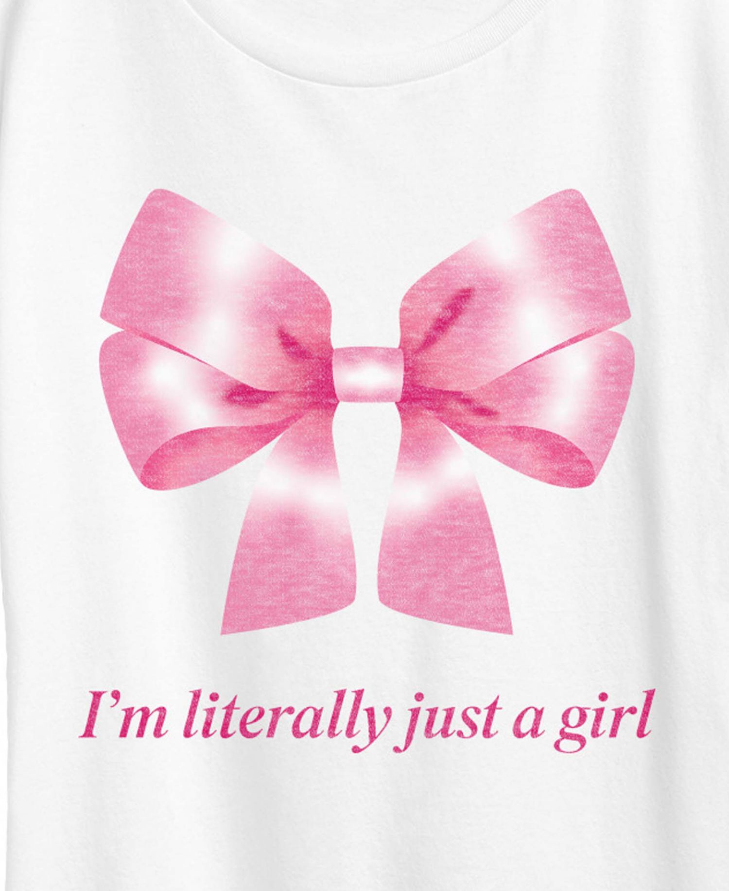 Plus Size Instant Message Literally Just Girl Short-Sleeve Graphic T-Shirt