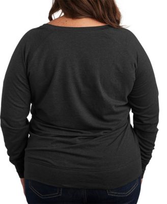 Plus Size Care Bears Cheer Bear Easter Scene French Terry Long-Sleeve T-Shirt