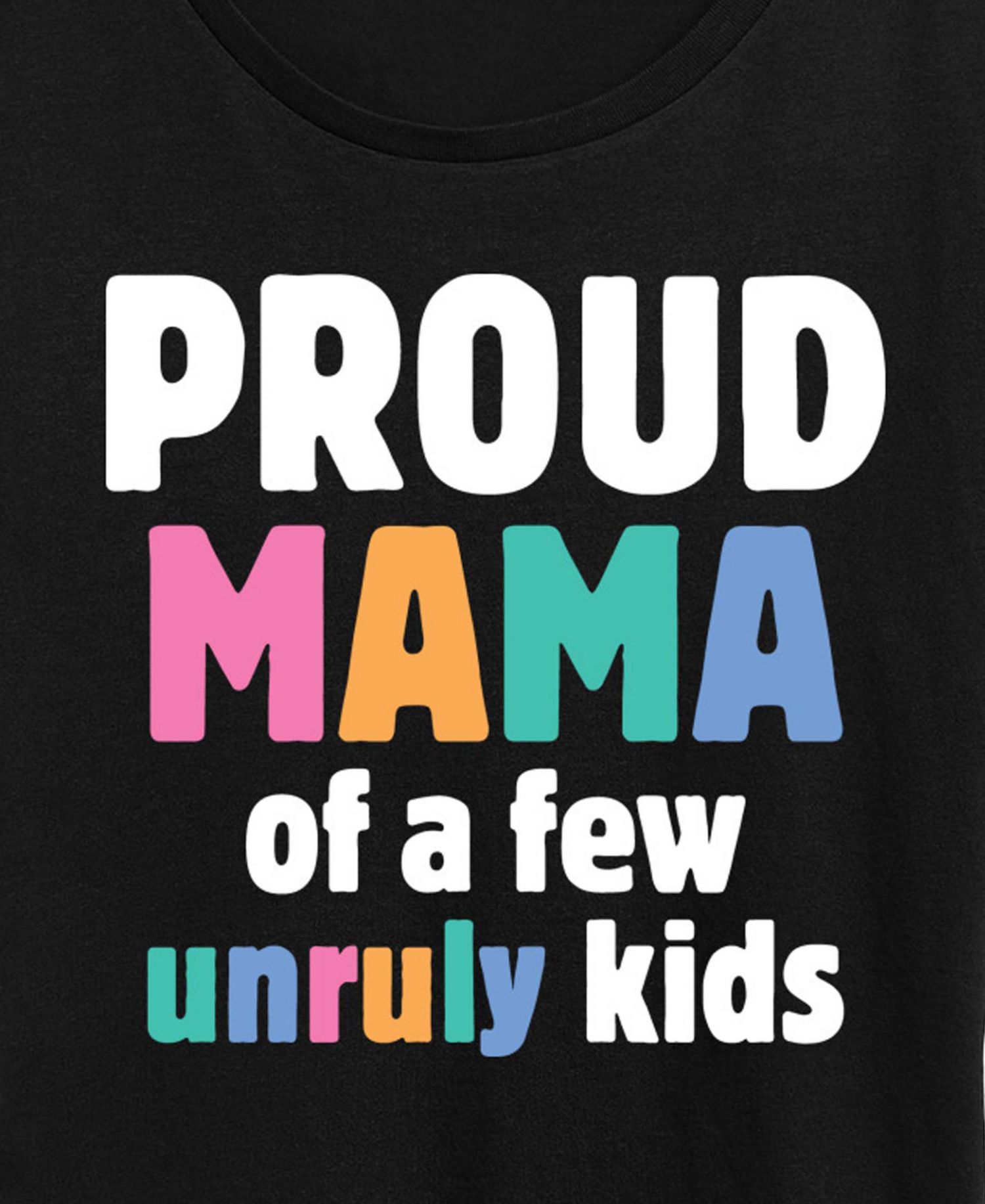 Plus Size Instant Message Proud Mama Short-Sleeve Graphic T-Shirt