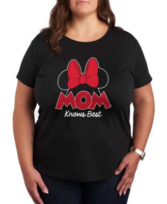 Plus Size Disney Mom Knows Best Minnie Short-Sleeve Graphic T-Shirt