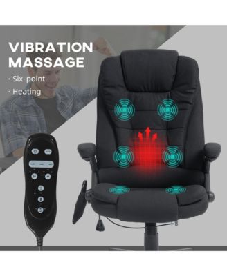 6 Point Vibrating Massage Office Chair with Lumbar Heat
