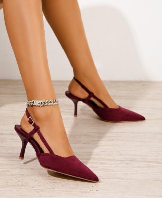 Women 's Carmella Pointed Toe Slingback Heels