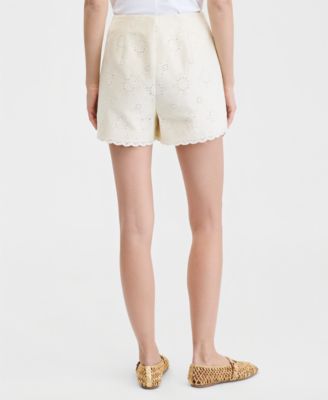 Women's Cotton Eyelet Shorts