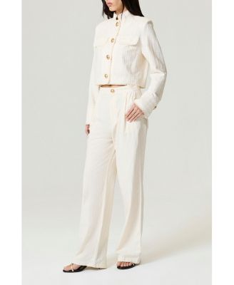 Women's Ruffle Trim Detailed Pants