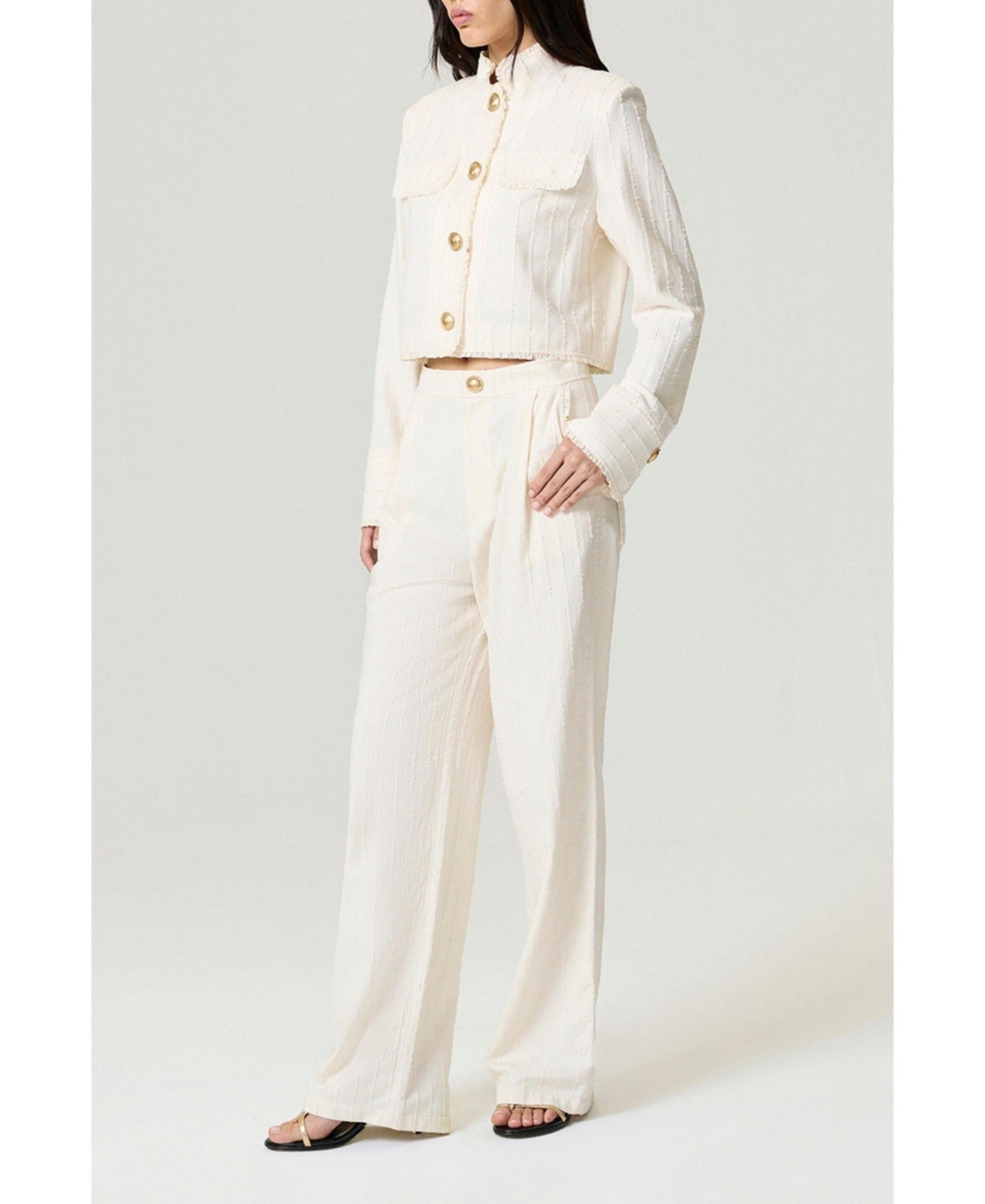 Nocturne Women's Ruffle Trim Detailed Pants