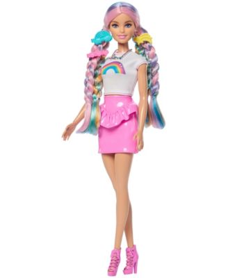 Rainbow Sparkle Hair Fashion Doll with Styling Accessories