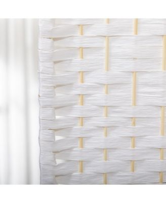 4 Panel Room Divider Folding Privacy Screen 5.6' Room Separator