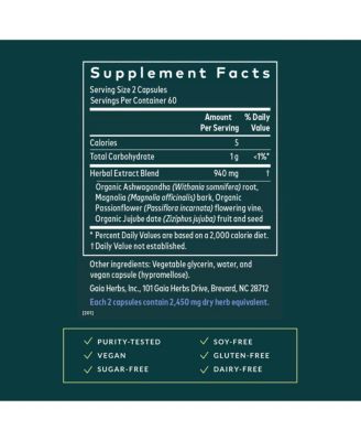 SleepThru - Sleep Support Supplement with Ashwagandha Root, Magnolia Bark, Passionflower - 120 Vegan Liquid Phyto-Caps (60 Servings)