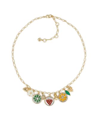 Gold-Tone Plated Single Charm Necklace