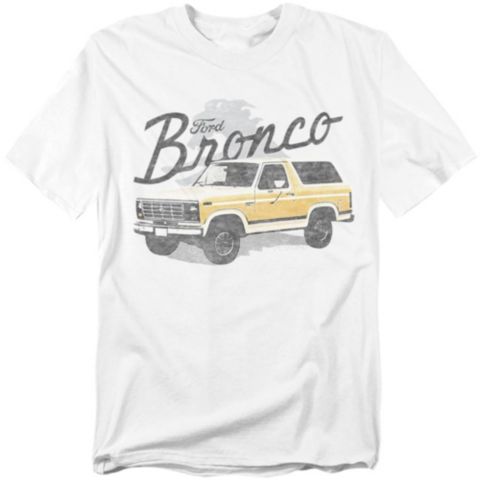 Мужская футболка Mustang Big & Tall Ford Bronco, цвет: Белый