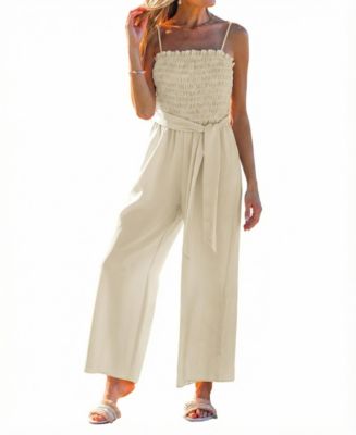 Women's Square Neck Zipper Closure Unlined Jumpsuit