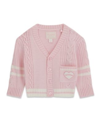 Baby Girls' Long-Sleeve V-Neck Cardigan Sweater