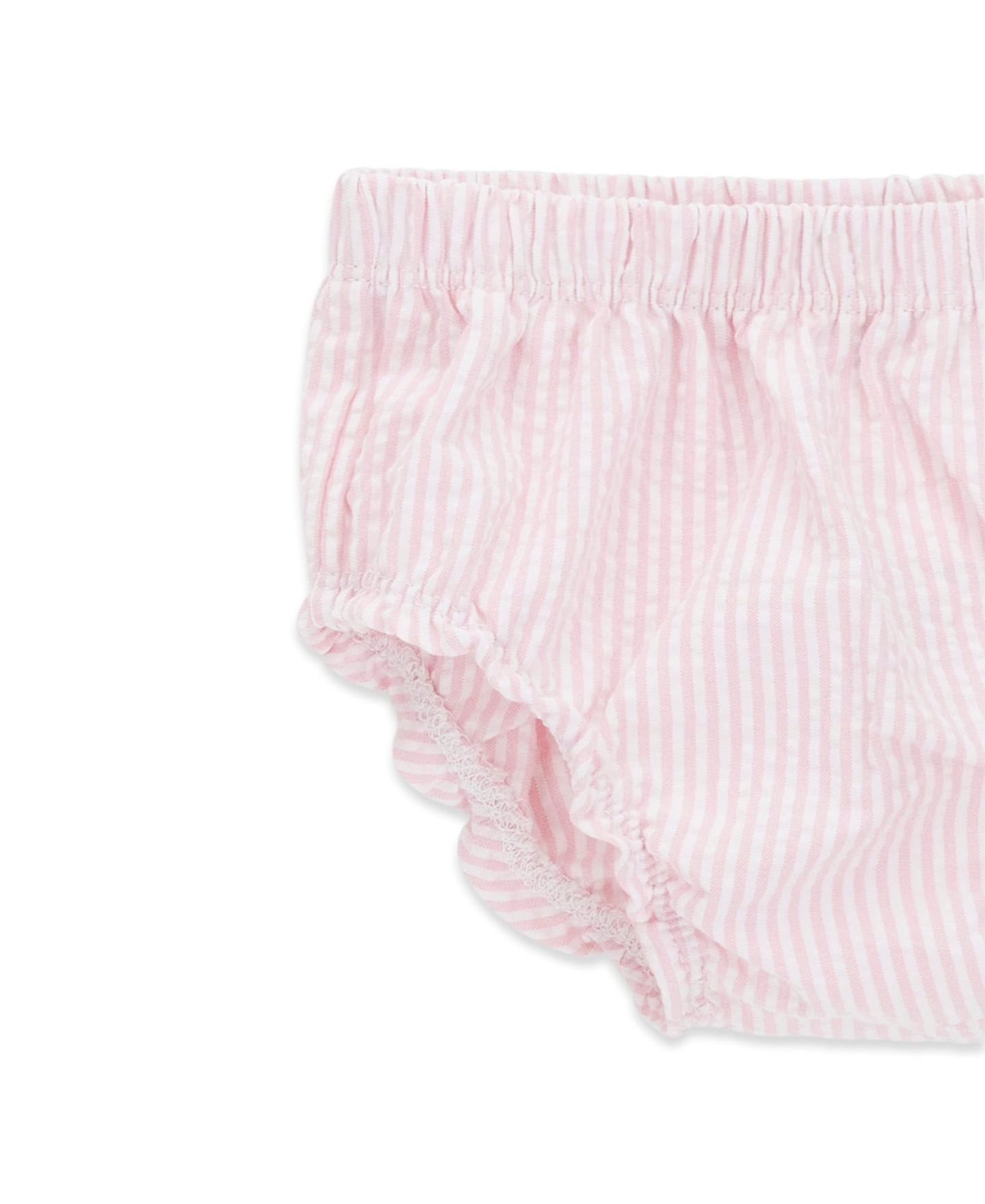 Платье GUESS Mixed Fabric Dress and Matching Bloomer для девочек-малышей, цвет: Белый / Розовый — фото 6