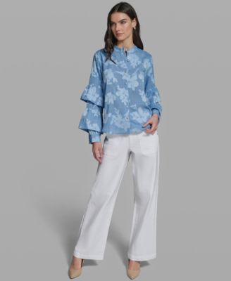 Women's Long-Sleeve Mock Neck Shirt