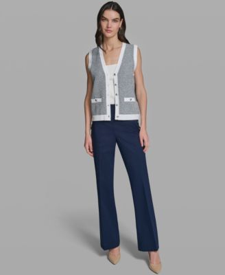 Women's Sleeveless V-Neck Sweater Vest