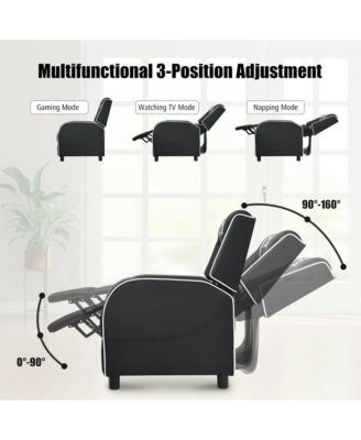 Massage Gaming Recliner Chair Racing Single Lounge Sofa Home Theater Seat