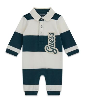 Baby Boys' Interlock Polo Coverall