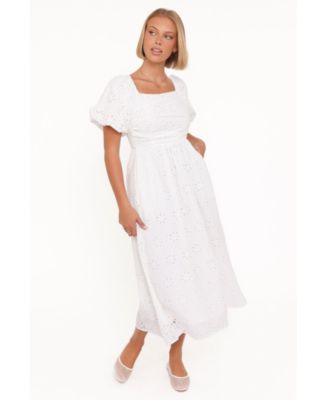 Women's Clo Puff Sleeve Midi Dress