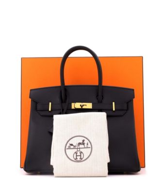 Birkin 30 Handbag Black Epsom with Gold Hardware