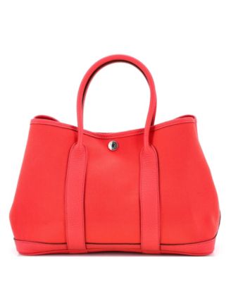 30 Garden Party Tote Toile and Leather