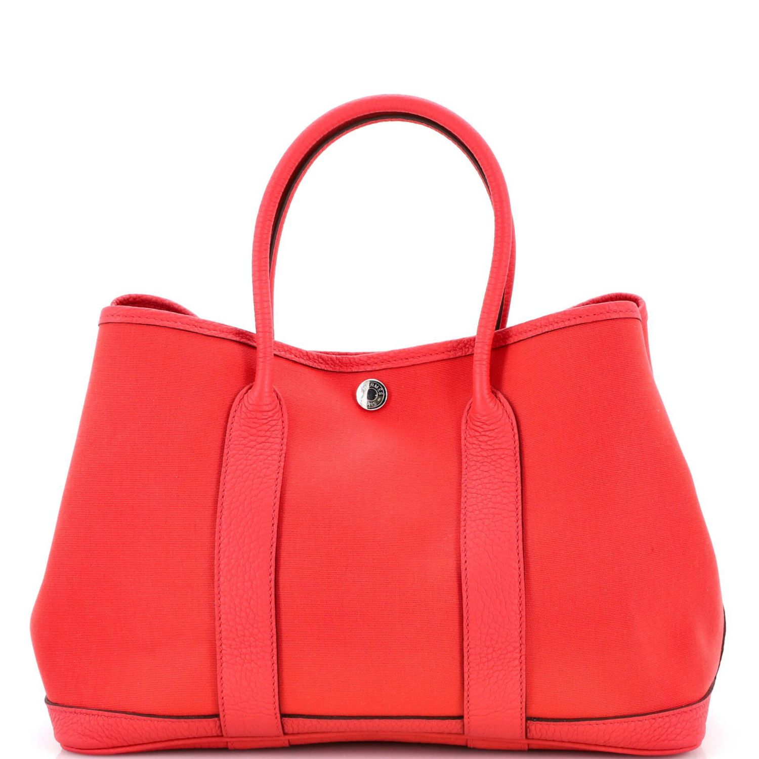 30 Garden Party Tote Toile and Leather